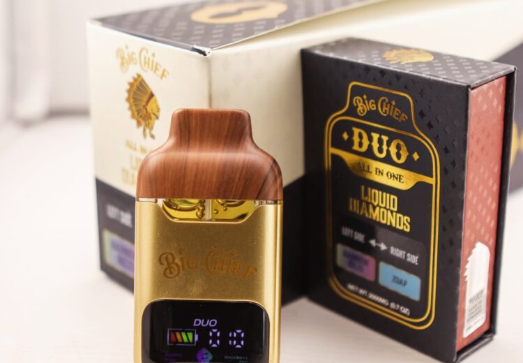 Big Chiefs disposable vape pen with premium distillate