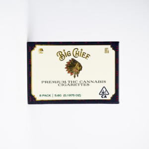 Big Chief 2g blunt with infused premium flower in tobacco-free wrap